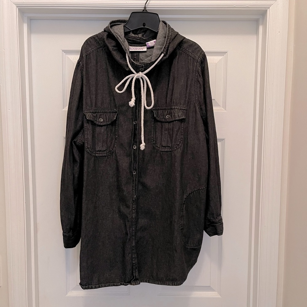 Ladies Long Jean Jacket